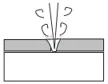 Type d'interaction enlévement de matière
