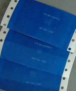 Marquage électrolytique (électrochimie) Stencils papier bleu matricielles