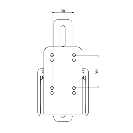 Adaptateur pour plateau inferieur et chariot TC5 SMART et TC7 SMART